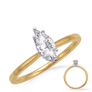 Yellow & White Gold Diamond Engagement Yellow & White Gold Diamond Engagement