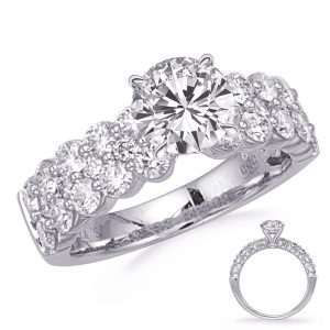 White Gold Engagement Ring White Gold Engagement Ring