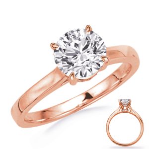 Rose & White Gold Engagement Ring