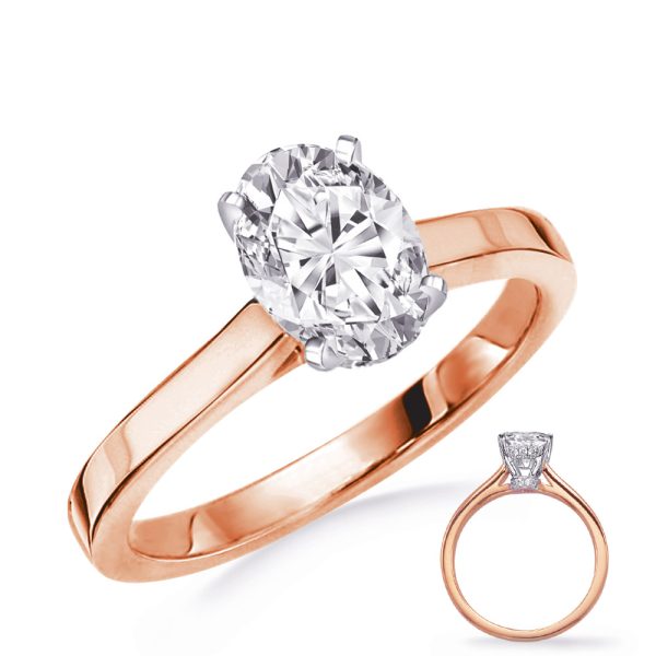 Rose & White Gold Engagemeng Ring