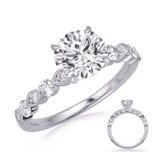 White Gold Engagement Ring White Gold Engagement Ring