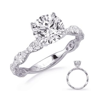 White Gold Engagement Ring White Gold Engagement Ring