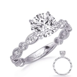 White Gold Engagement Ring White Gold Engagement Ring
