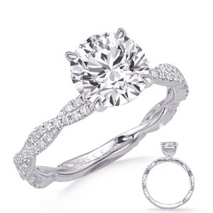 White Gold Engagement Ring White Gold Engagement Ring