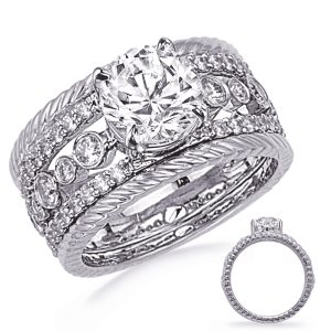 White Gold Engagement Ring White Gold Engagement Ring