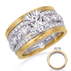 Yellow & White Gold Engagement Ring Yellow & White Gold Engagement Ring