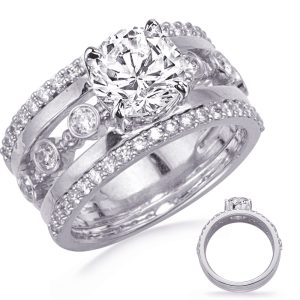 White Gold Engagement Ring White Gold Engagement Ring