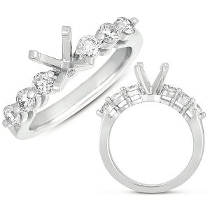 White Gold Engagement Ring White Gold Engagement Ring