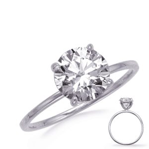 White Gold Engagement Ring 2ct Round White Gold Engagement Ring 2ct Round