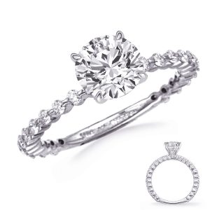 White Gold Engagement Ring White Gold Engagement Ring