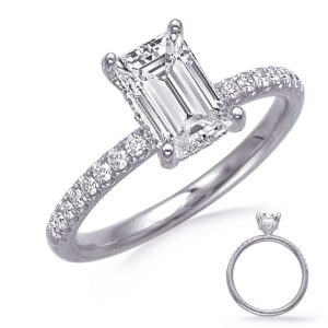 White Gold Engagement Ring White Gold Engagement Ring