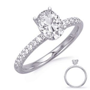White Gold Engagement Ring White Gold Engagement Ring