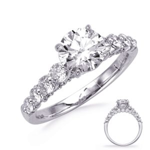 White Gold Engagement Ring White Gold Engagement Ring