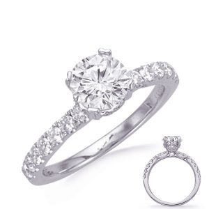 White Gold Engagement Ring White Gold Engagement Ring