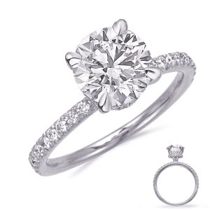 White Gold Engagement Ring White Gold Engagement Ring