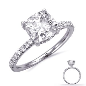 White Gold Engagement Ring White Gold Engagement Ring