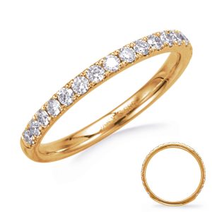 Yellow Gold Diamond Matching Band Yellow Gold Diamond Matching Band
