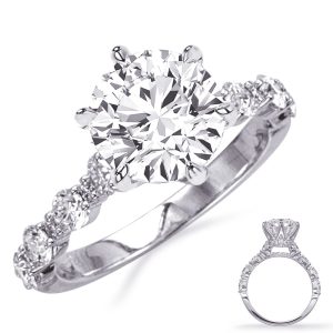 White Gold Engagement Ring White Gold Engagement Ring