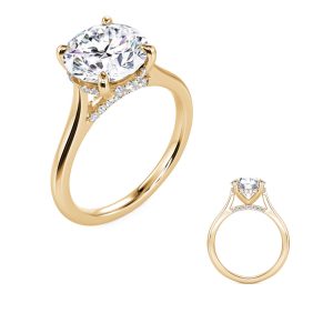 Yellow Gold & Diamond Engagement Ring