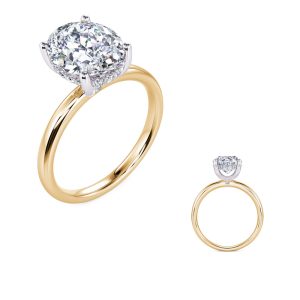 White & Yellow Gold Engagement Ring White & Yellow Gold Engagement Ring