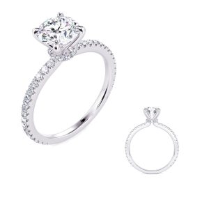 White Gold Engagement Ring White Gold Engagement Ring