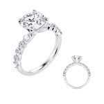 White Gold Diamond Engagement Ring