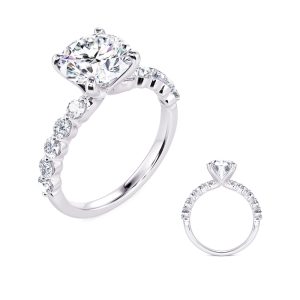 White Gold Diamond Engagement Ring