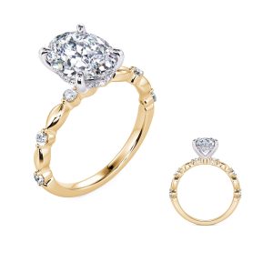 Yellow & White Gold Engagement ring