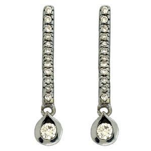 White Gold Diamond Earring