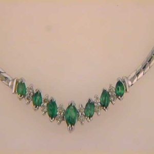 Emerald. & Diamond Necklace Emerald. & Diamond Necklace