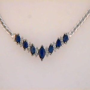 Sapphire & Diamond Necklace Sapphire & Diamond Necklace