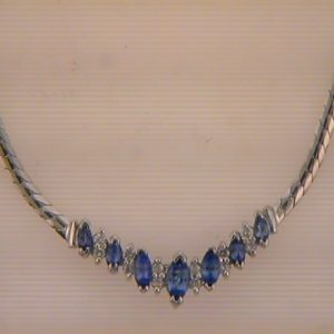 Tanzanite & Diamond Necklace Tanzanite & Diamond Necklace