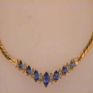Tanzanite & Diamond Necklace Tanzanite & Diamond Necklace