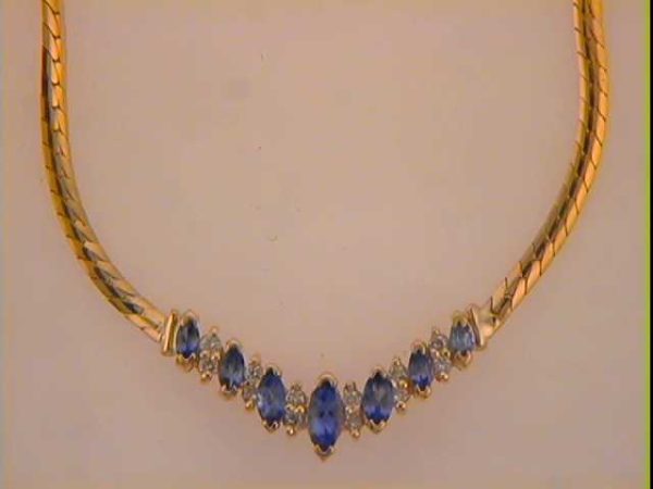 Tanzanite & Diamond Necklace