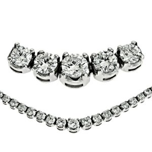 White Gold Diamond Necklace White Gold Diamond Necklace