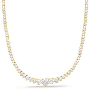 Yellow Gold Diamond Necklace Yellow Gold Diamond Necklace