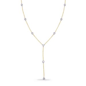 Yellow Gold Diamond By the Yard Necklace