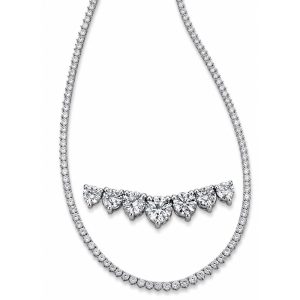 White Gold Diamond Necklace White Gold Diamond Necklace