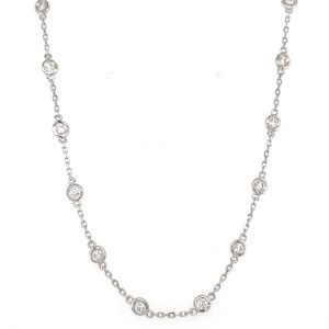 White Gold Diamond By The Yard