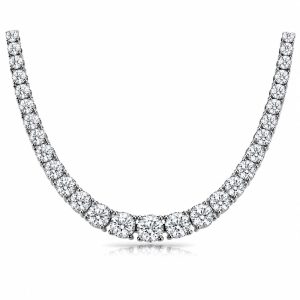 White Gold Diamond Tennis Necklace
