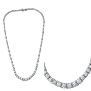 White Gold Diamond Necklace White Gold Diamond Necklace