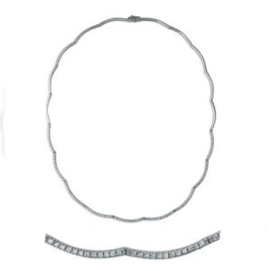 White Gold Diamond Necklace White Gold Diamond Necklace