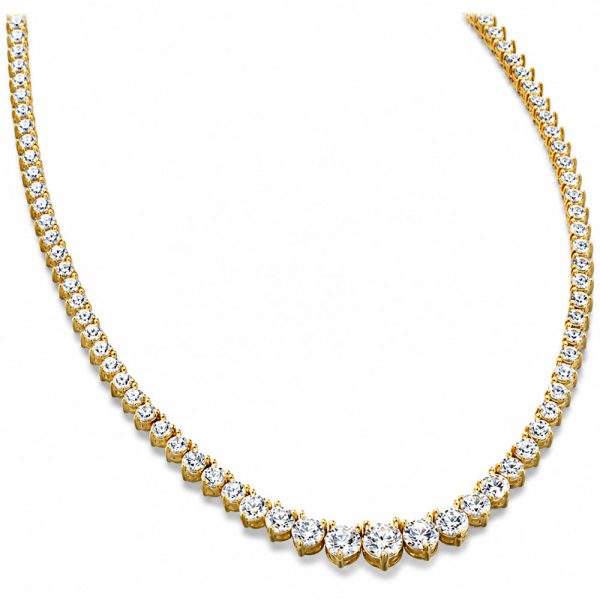 Yellow Gold Three Prong Neck