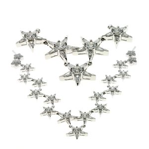 White Gold Diamond Necklace White Gold Diamond Necklace