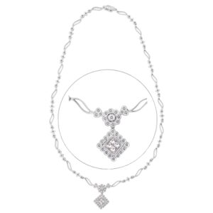 White Gold Diamond Necklace White Gold Diamond Necklace