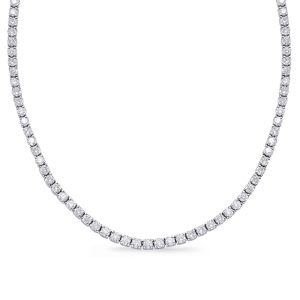 White Gold Four Prong Necklace White Gold Four Prong Necklace