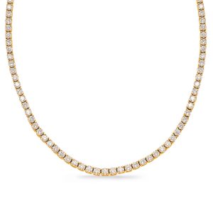 Yellow Gold Four Prong Necklace Yellow Gold Four Prong Necklace