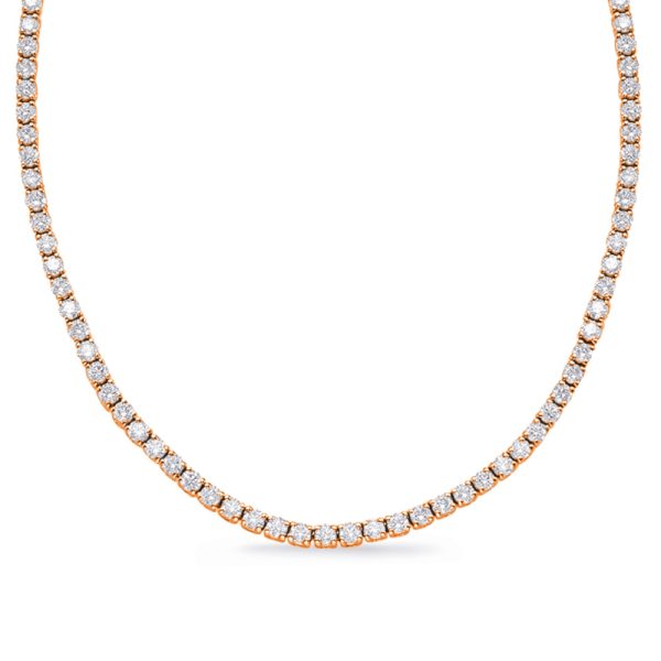 Rose Gold Four Prong Necklace