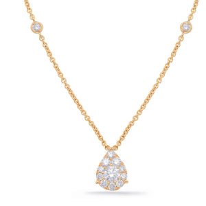 Yellow Gold Diamond Necklace Yellow Gold Diamond Necklace