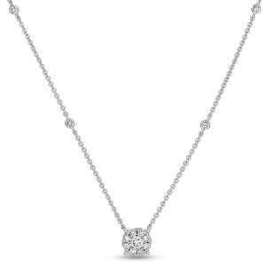 White Gold Diamond Necklace White Gold Diamond Necklace